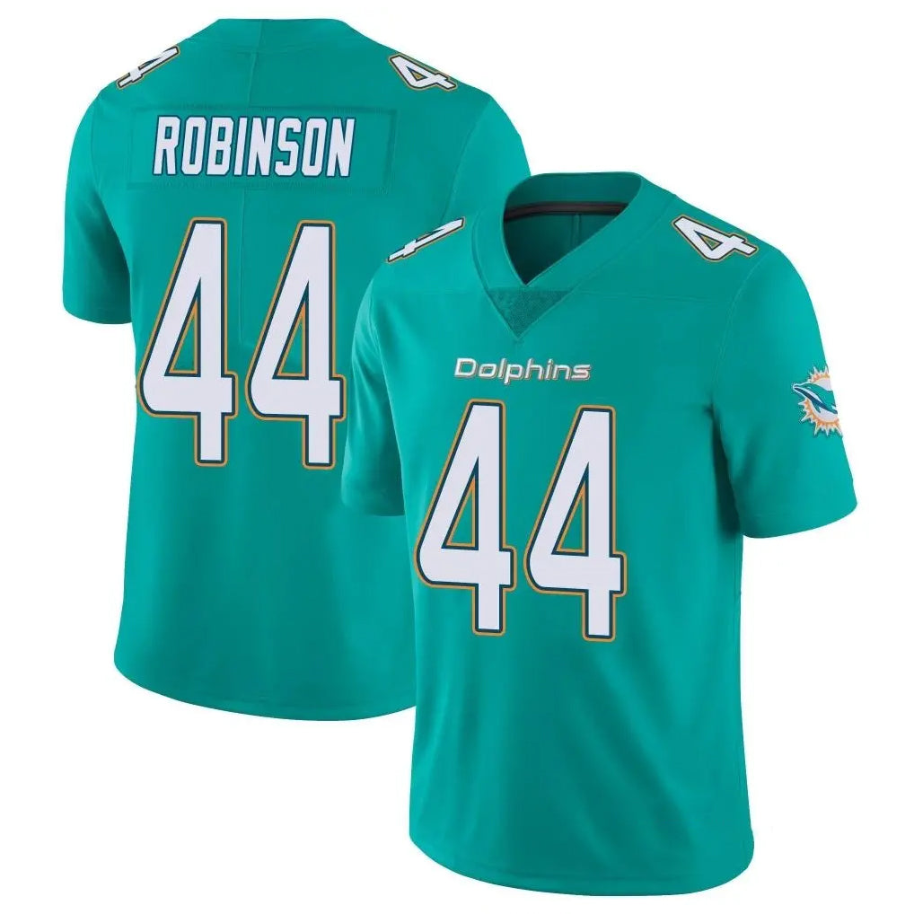 Vanessashop M.Dolphins #44 Chop Robinson Player Aqua Limited Vapor Untouchable Home Game Stitched Jerseys