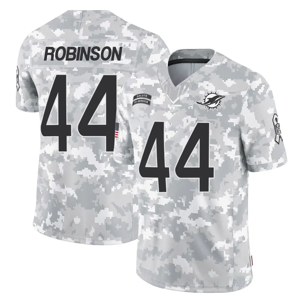 Vanessashop M.Dolphins #44 Chop Robinson Player Arctic Camo Salute To Service Limited Game Stitched Jerseys