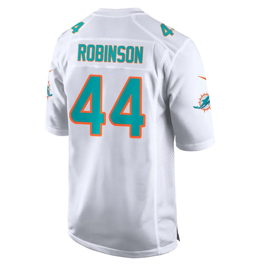 Vanessashop M.Dolphins #44 Chop Robinson Player White Game Home Stitched Jerseys