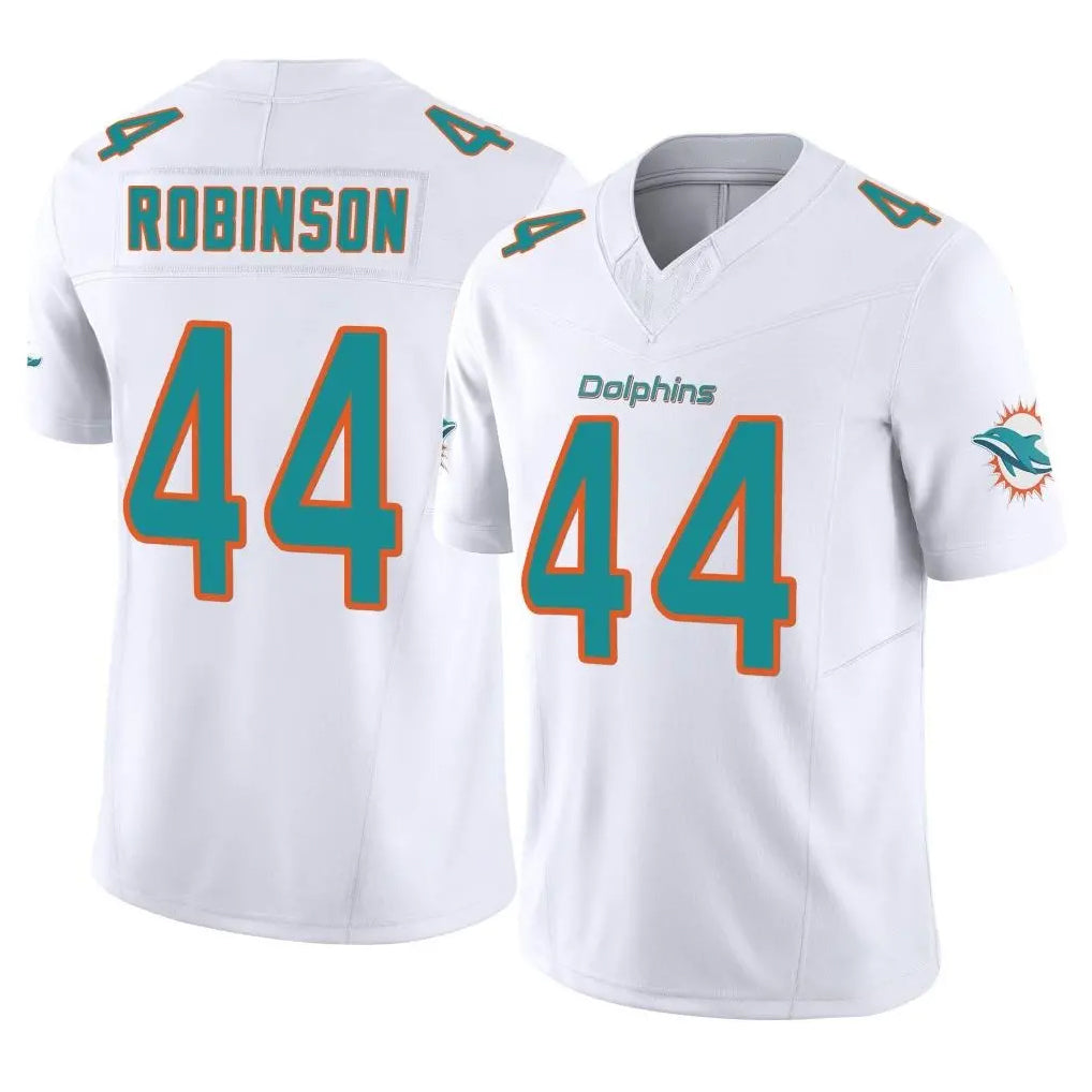 Vanessashop M.Dolphins #44 Chop Robinson Player White Limited Vapor F.U.S.E. Home Game Stitched Jerseys