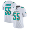 Vanessashop M.Dolphins #55 Aaron Brewer Player White Limited Vapor Untouchable Home Game Stitched Jerseys