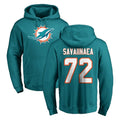 Vanessashop M.Dolphins #72 Jonah Savaiinaea Player Aqua LOGO Pullover Hoodies Limited Stitched Jerseys