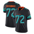 Vanessashop M.Dolphins #72 Jonah Savaiinaea Player Black Limited Pitch Rivalries Collection Home Game Stitched Jerseys