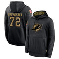 Vanessashop M.Dolphins #72 Jonah Savaiinaea Player Black Salute to Service Hoodies Limited Game Stitched Jerseys