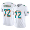 Vanessashop M.Dolphins #72 Jonah Savaiinaea Player White Limited Vapor F.U.S.E. Home Game Stitched Jerseys