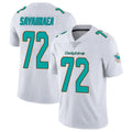 Vanessashop M.Dolphins #72 Jonah Savaiinaea Player White Limited Vapor Untouchable Home Game Stitched Jerseys