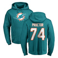 Vanessashop M.Dolphins #74 Kadyn Proctor Player Aqua LOGO Pullover Hoodies Limited Stitched Jerseys