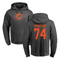 Vanessashop M.Dolphins #74 Kadyn Proctor Player Darkgray Pullover Hoodies Limited Stitched Jerseys