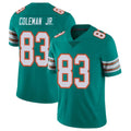 Vanessashop M.Dolphins #83 Kevin Coleman Jr. Player Aqua Limited Alternate Vapor Untouchable Home Game Stitched Jerseys