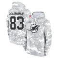 Vanessashop M.Dolphins #83 Kevin Coleman Jr. Player Arctic Camo Salute to Service Hoodies Limited Game Stitched Jerseys