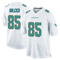 Vanessashop M.Dolphins #85 Greg Dulcich Player White Home Game Stitched Jerseys