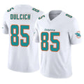 Vanessashop M.Dolphins #85 Greg Dulcich Player White Limited Vapor F.U.S.E. Home Game Stitched Jerseys