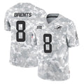 Vanessashop M.Dolphins #8 JuJu Brents Player Arctic Camo Salute To Service Limited Game Stitched Jerseys