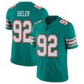 Vanessashop M.Dolphins #92 Zach Sieler Player Aqua Limited Alternate Vapor Untouchable Home Game Stitched Jerseys