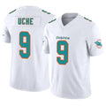 Vanessashop M.Dolphins #9 Joshua Uche Player White Limited Vapor F.U.S.E. Home Game Stitched Jerseys