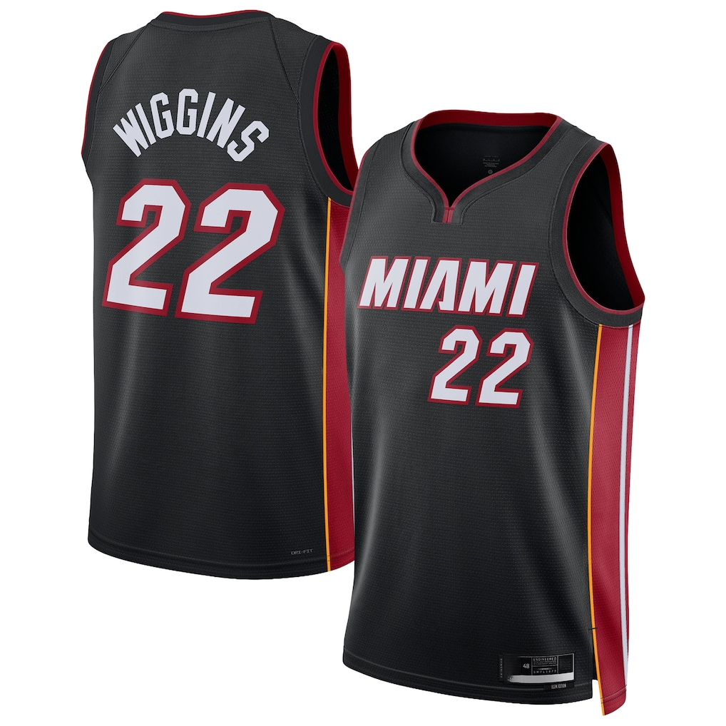 Vanessashop M.Heat #22 Andrew Wiggins Black Swingman Jerseys - Icon Edition