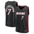 Vanessashop M.Heat #7 Giannis Antetokounmpo  Black Fast Break Jerseys - Icon Edition
