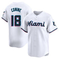 Vanessashop M.Marlins #18 Griffin Conine Player White Home Limited Stitched Jerseys