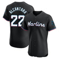 Vanessashop M.Marlins #22 Sandy Alcantara Player Black Vapor Home Limited Elite Stitched Jerseys