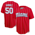 Vanessashop M.Marlins #50 Agustin Ramirez Player Red City Connect Home Game Stitched Jerseys