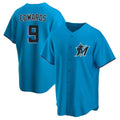 Vanessashop M.Marlins #9 Xavier Edwards Player Blue Home Game Stitched Jerseys