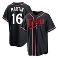 Vanessashop M.Twins #16 Austin Martin Player Black Fashion Out Home Limited Stitched Jerseys