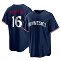 Vanessashop M.Twins #16 Austin Martin Player Navy Replica Alternate Home Stitched Jerseys