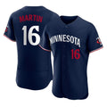 Vanessashop M.Twins #16 Austin Martin Player Navy Replica Home Limited Elite Stitched Jerseys