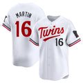 Vanessashop M.Twins #16 Austin Martin Player White Home Limited Stitched Jerseys