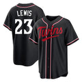 Vanessashop M.Twins #23 Royce Lewis Player Black Fashion Out Home Limited Stitched Jerseys