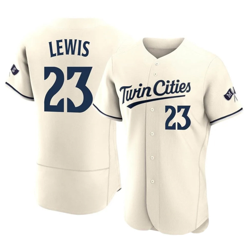 Vanessashop M.Twins #23 Royce Lewis Player Cream Home Limited Elite Stitched Jerseys
