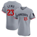 Vanessashop M.Twins #23 Royce Lewis Player Gray Home Limited Elite Stitched Jerseys