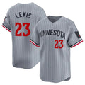 Vanessashop M.Twins #23 Royce Lewis Player Gray Home Limited Stitched Jerseys