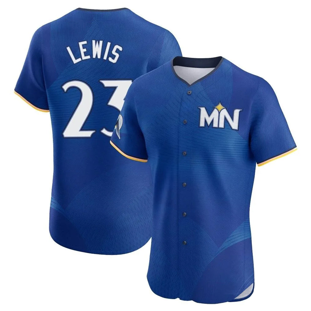 Vanessashop M.Twins #23 Royce Lewis Player Royal City Connect Limited Elite Home Stitched Jerseys