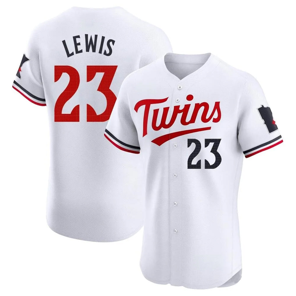 Vanessashop M.Twins #23 Royce Lewis Player White Home Limited Elite Stitched Jerseys
