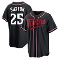Vanessashop M.Twins #25 Byron Buxton Player Black Fashion Out Home Limited Stitched Jerseys
