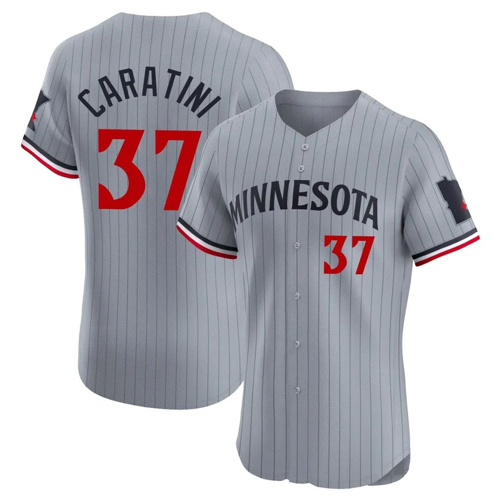 Vanessashop M.Twins #37 Victor Caratini Player Gray Home Limited Elite Stitched Jerseys