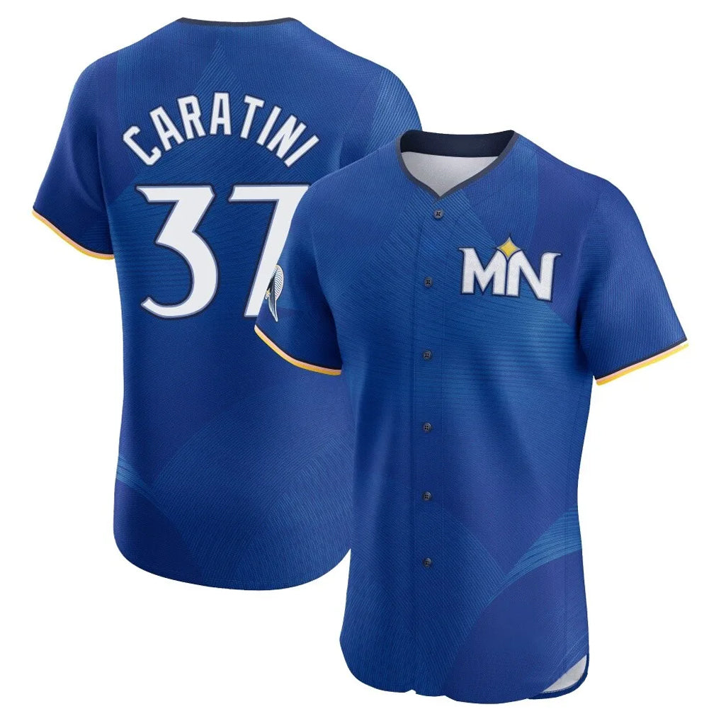 Vanessashop M.Twins #37 Victor Caratini Player Royal City Connect Limited Elite Home Stitched Jerseys