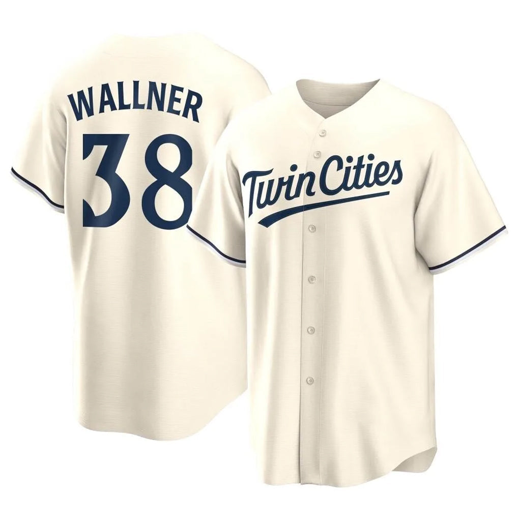 Vanessashop M.Twins #38 Matt Wallner Player Cream Game Limited Home Stitched Jerseys