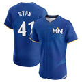 Vanessashop M.Twins #41 Joe Ryan Player Royal City Connect Limited Elite Home Stitched Jerseys