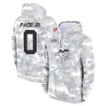 Vanessashop M.Vikings #0 Ivan Pace Jr. Player Arctic Camo Salute to Service Pullover Hoodies Limited Game Stitched Jerseys