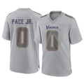 Vanessashop M.Vikings #0 Ivan Pace Jr. Player Gray Atmosphere Fashion Home Game Stitched Jerseys