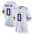 Vanessashop M.Vikings #0 Ivan Pace Jr. Player White Home Game Stitched Jerseys