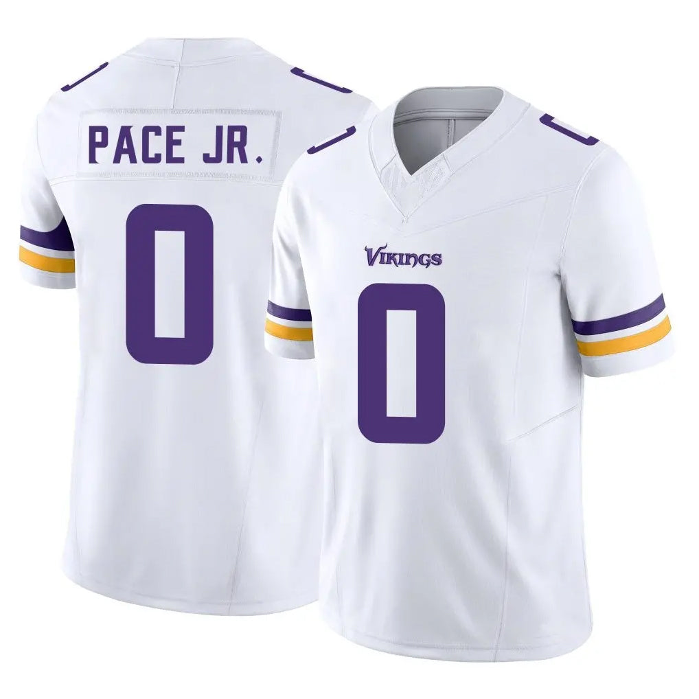 Vanessashop M.Vikings #0 Ivan Pace Jr. Player White Limited Vapor F.U.S.E. Home Game Stitched Jerseys