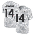 Vanessashop M.Vikings #14 Jauan Jennings Player Arctic Camo Salute To Service Limited Game Stitched Jerseys