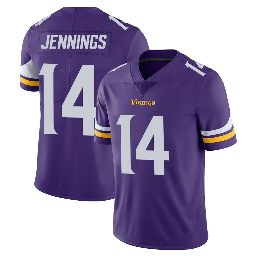 Vanessashop M.Vikings #14 Jauan Jennings Player Purple Limited Vapor Untouchable Home Game Stitched Jerseys