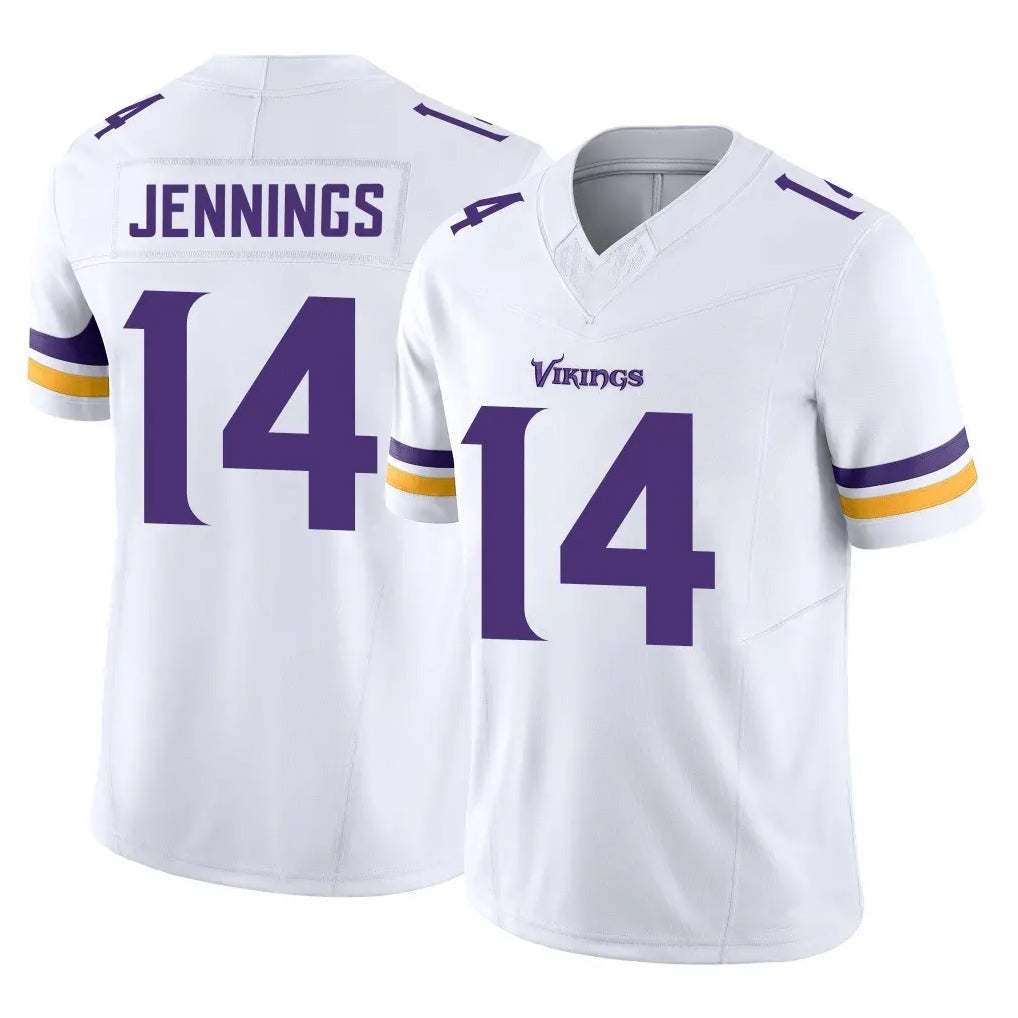 Vanessashop M.Vikings #14 Jauan Jennings Player White Limited Vapor F.U.S.E. Home Game Stitched Jerseys