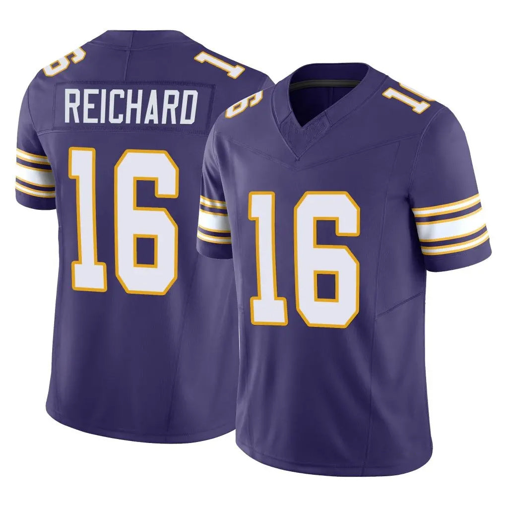 Vanessashop M.Vikings #16 Will Reichard Player Purple Limited Classic Vapor F.U.S.E. Home Game Stitched Jerseys