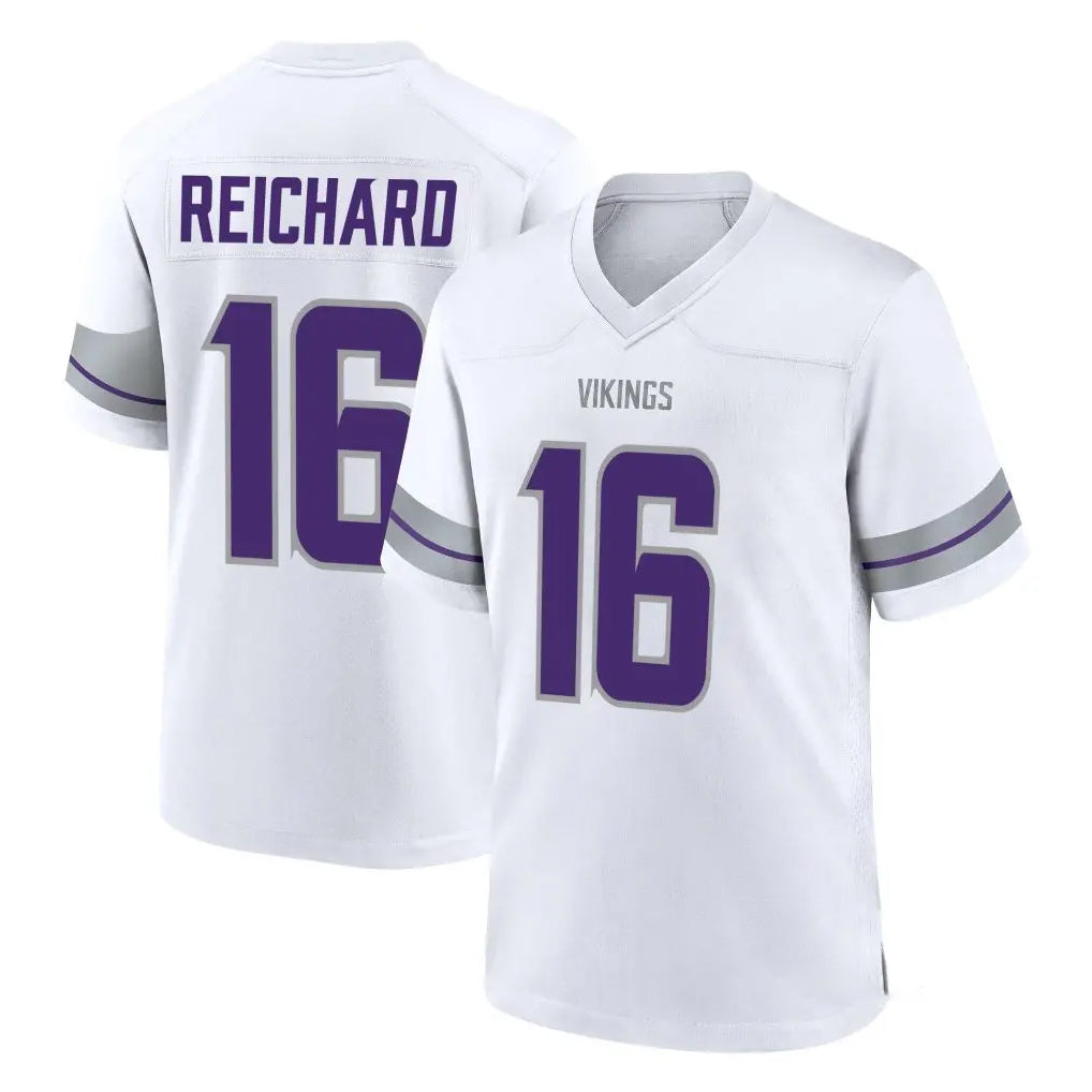 Vanessashop M.Vikings #16 Will Reichard Player White Alternate Home Game Stitched Jerseys