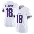 Vanessashop M.Vikings #18 Justin Jefferson Player White Limited Alternate Vapor F.U.S.E. Home Game Stitched Jerseys